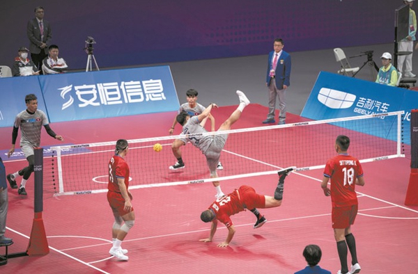 杭州亚运会藤球项目在金开赛
